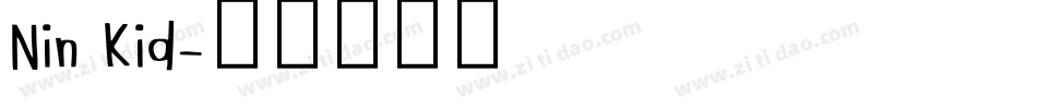 Nin Kid字体转换